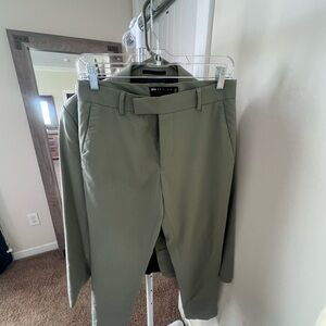 ASOS Green Dress Pants Cotton Blend